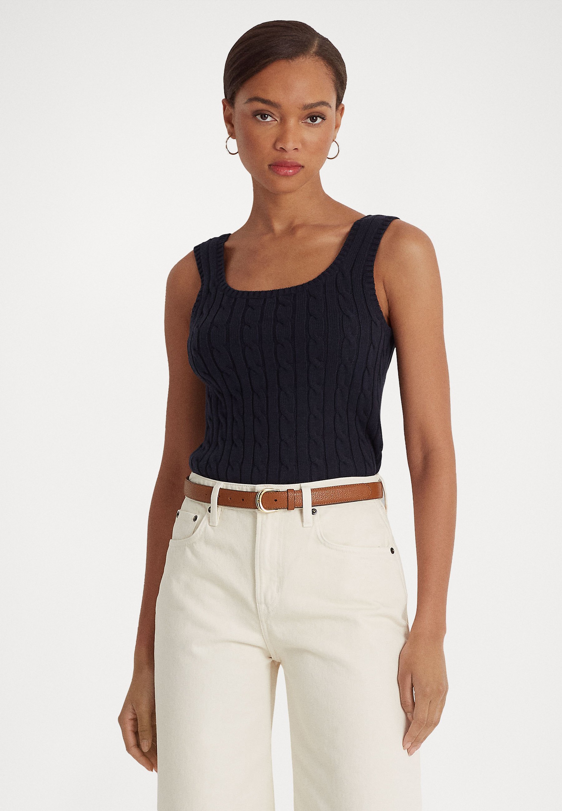 Spiral Damen Top G072 – Ärmelloses Jersey-Top, 95% Viskose, 5% Elastan, Schwarz