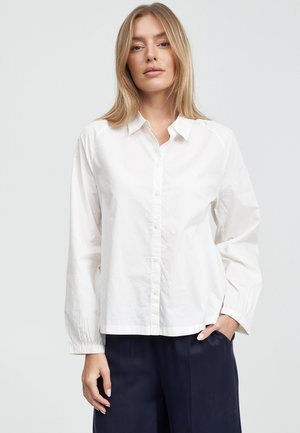 Button-down blouse - wool white