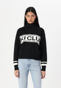 Noisy May NMTINA NECK HALF ZIP - Vesta - black