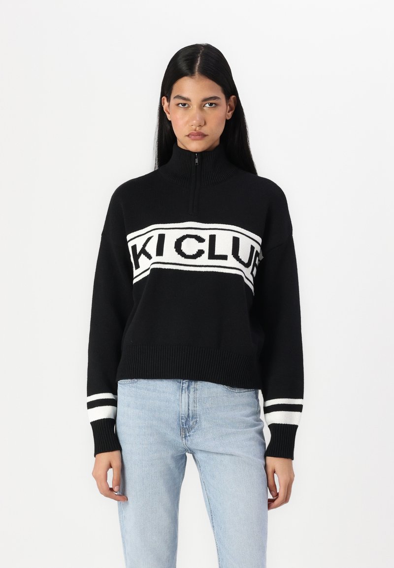 Noisy May NMTINA NECK HALF ZIP - Vesta - black