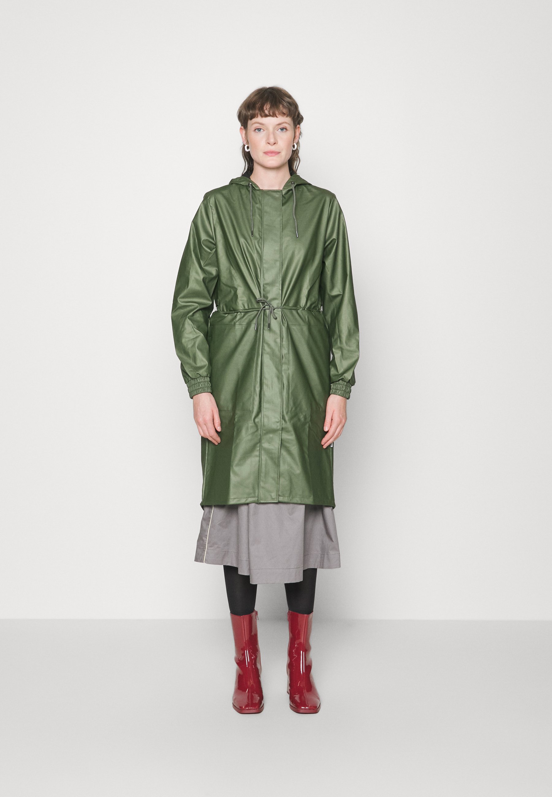 Rains STRING PARKA - Parka - evergreen/donkergroen - Zalando.nl
