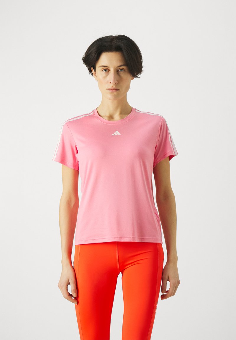 adidas Performance - AEROREADY TRAIN ESSENTIALS  - T-shirt till träning - bliss pink/white, Förstora