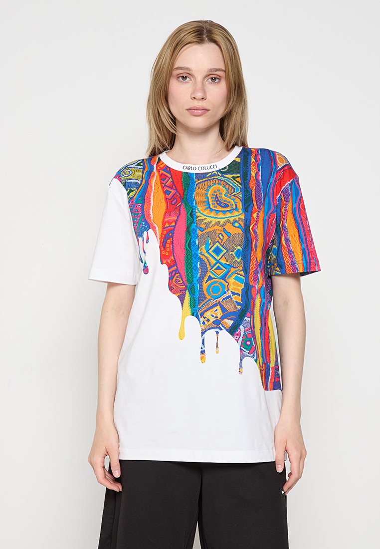 carlo colucci T-shirt print meerkleurig