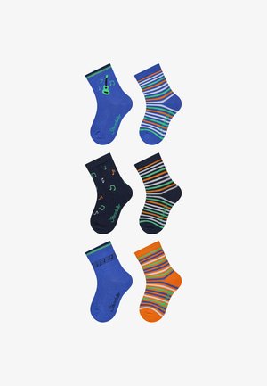 Sterntaler, SOCKEN 6ER PACK GITARRE, RINGEL, NOTEN UND MUSIKNOTEN - Socken - kobaltblau