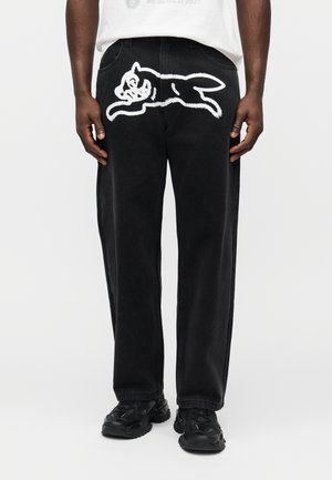 SPRAY PAINT RUNNING DOG DOUBLE SCOOP PANT - Jeans Straight Leg - black