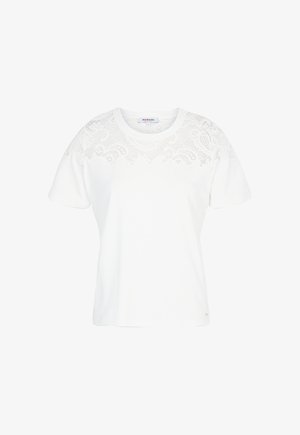 Morgan, T-shirt print - blanc