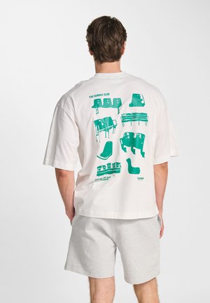 Hummel Print T-shirt - blanc de blanc