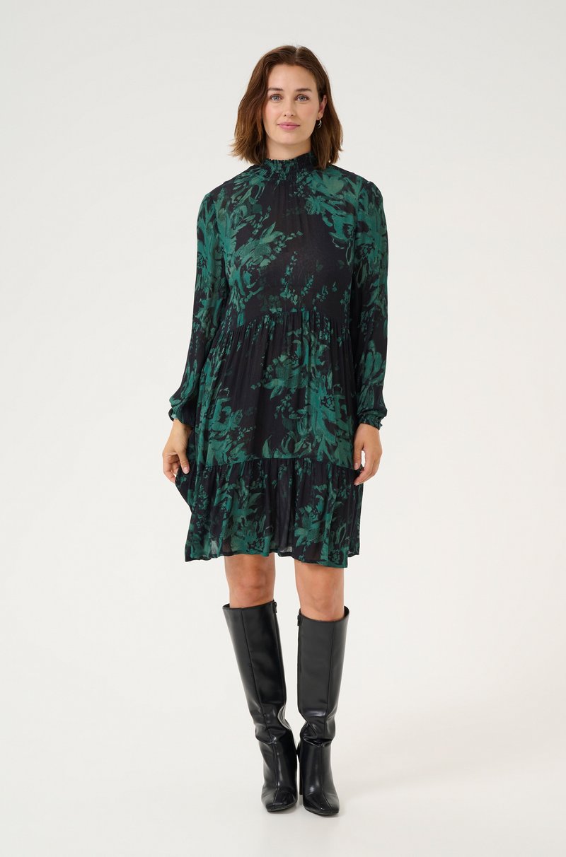 Robe D'Hiver Sisley Taille 36/38 – Mélange Laine, Doublée, Couleur Kaki Et Beige
