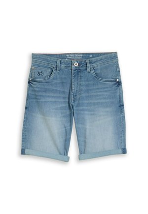 TOM TAILOR, TTMARVIN STRAIGHT JEANS SHORTS MIT STRETCH - Jeans Shorts - light stone blue denim tint