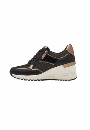 High-top trainers - black copper