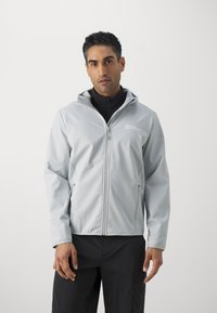 Jack Wolfskin BORNBERG HOODY - Softshell-jope - cool grey