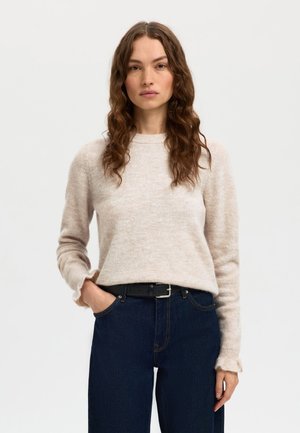 SLFLULU FRILL CUFF O NECK - Pullover - birch