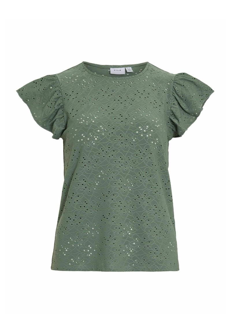 Vila Blouse groen gemêleerd