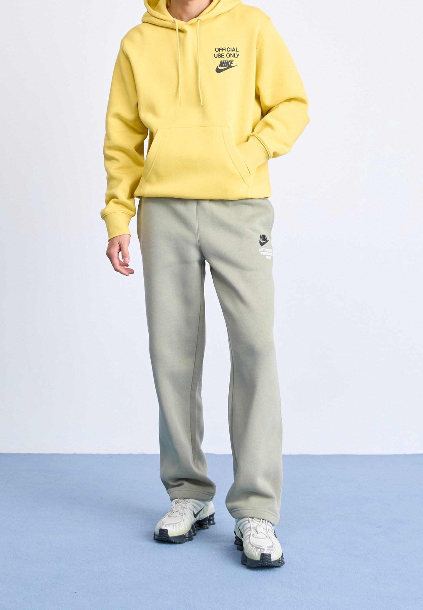 dynamic yellow nike hoodie