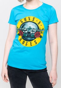 Paradiso Clothing GUNS N ROSES CLASSIC LOGO  - Print T-shirt - blue