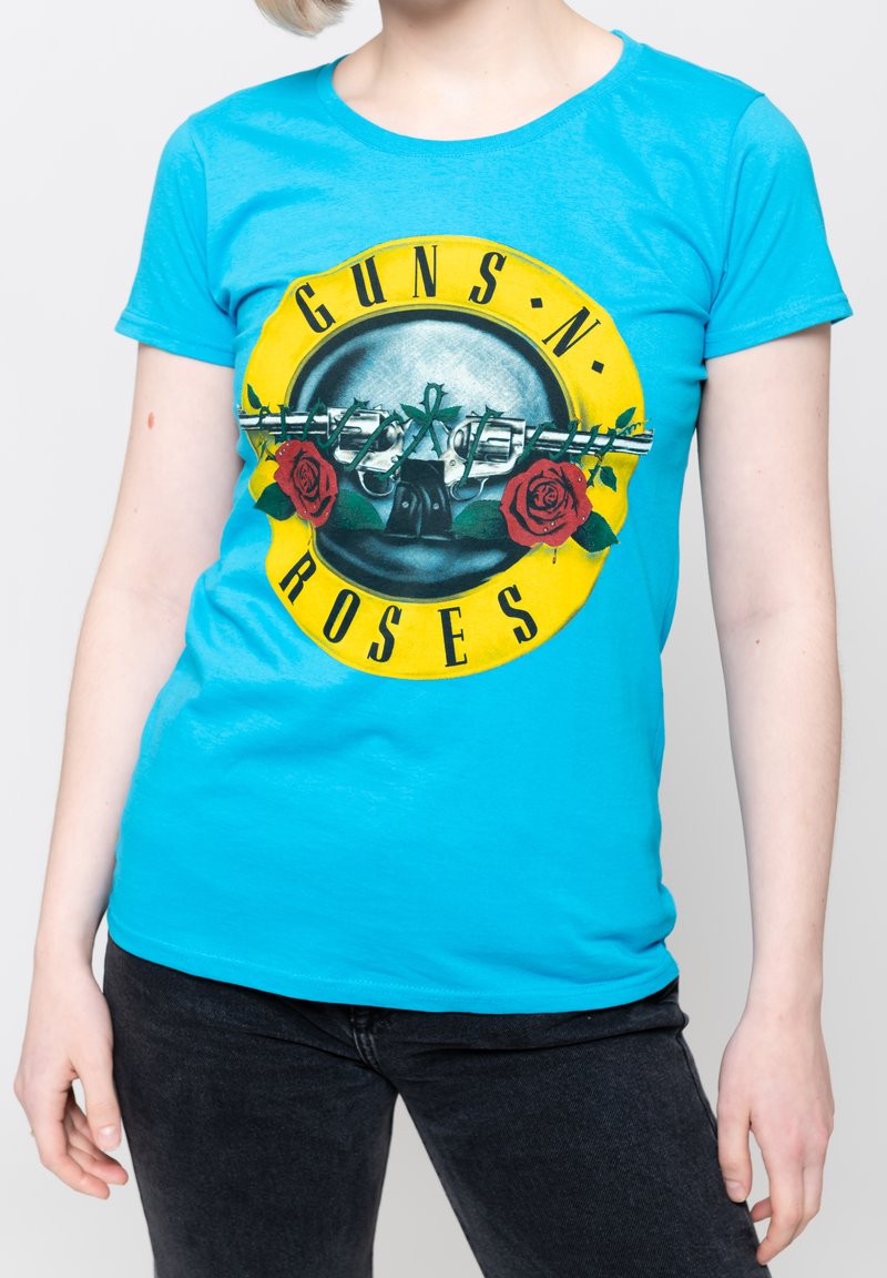 Paradiso Clothing GUNS N ROSES CLASSIC LOGO  - Print T-shirt - blue