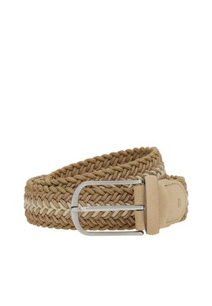 Gevlochten riem - beige