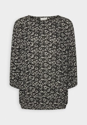 Kaffe RIANA AMBER BLOUSE - Bluză - black/chalk