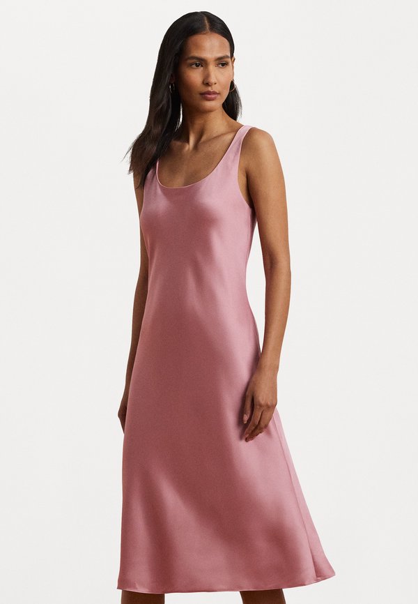 SLEEVELESS CHARMEUSE DRESS - Cocktail dress / Party dress - rose mauve