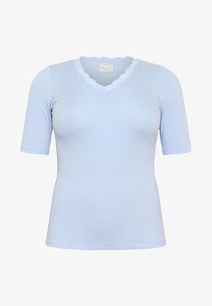 Kaffe Curve, KCOMIA V-NECK TEE - Blouse - windsurfer