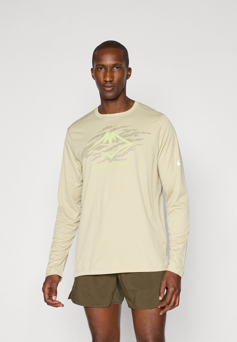 ASICS FUJITRAIL LOGO TOP - Hosszú ujjú felső - khaki