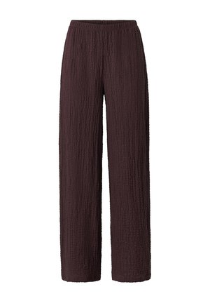 Ellos Collection, HOSE MIT WEITEM BEIN AUS STRICKSTOFF. - Bukser - braune farbe