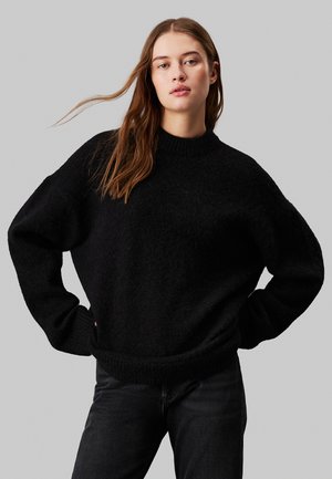 Calvin Klein Jeans TEXTURED LOOSE  - Maglione - ck black