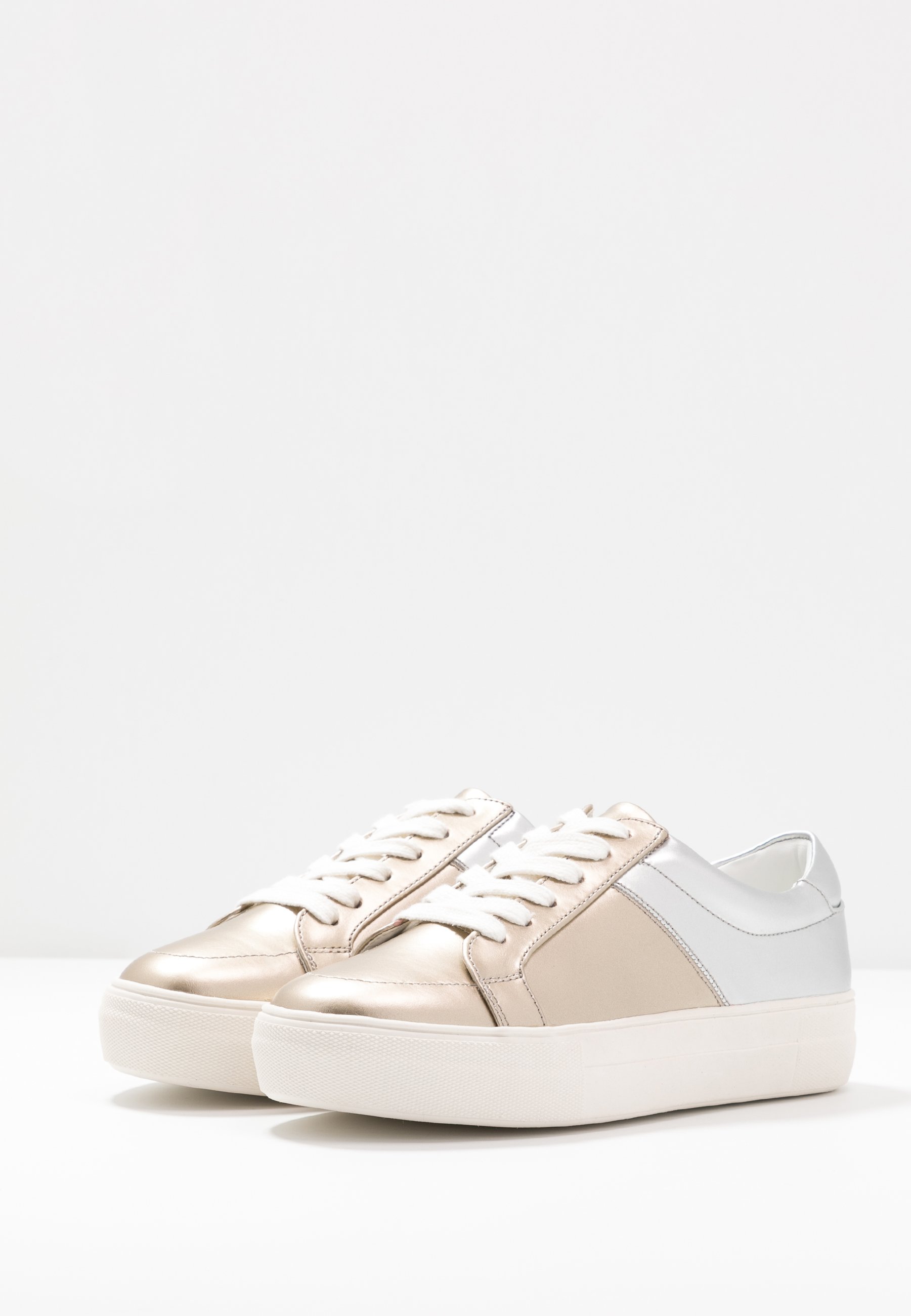 gold silver trainers