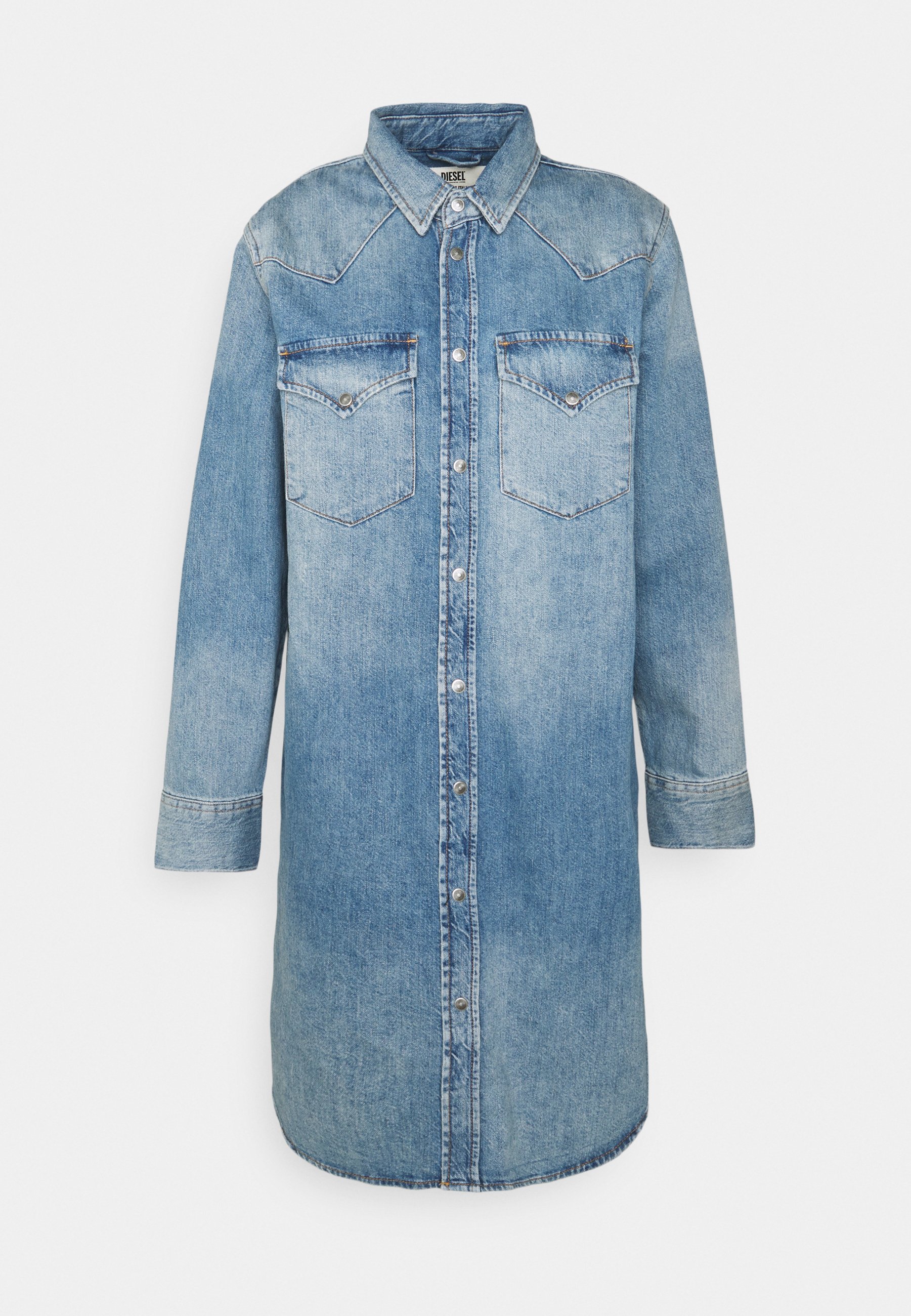 Diesel BLANCHE - Džinsinė suknelė - denim blue/šviesiai mėlyno džinso -  Zalando.lt