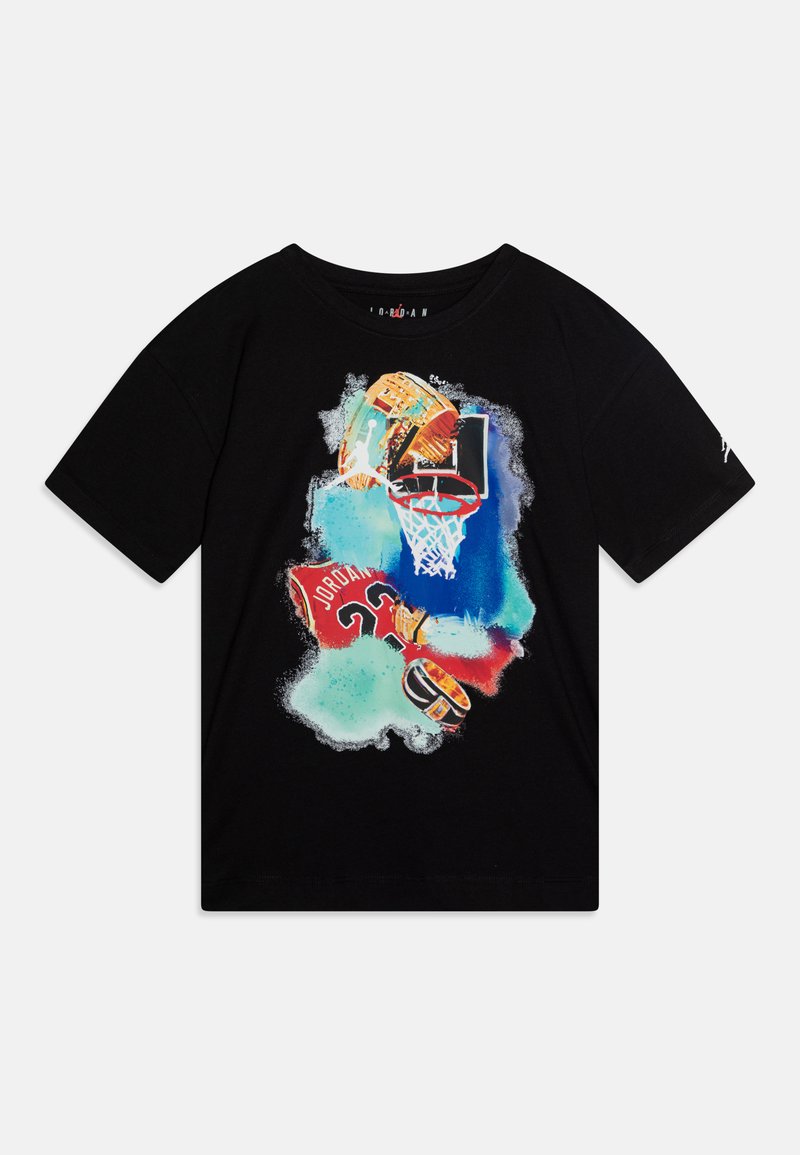 Jordan - POOLSIDE TEE - Tricou cu imprimeu - black, Extindeți
