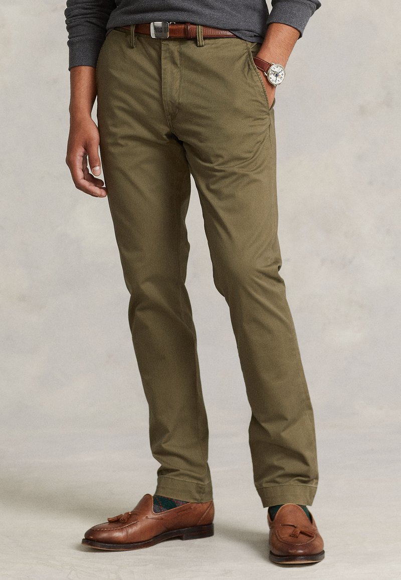 Polo Ralph Lauren BEDFORD STRETCH SLIM FIT CHINO PANT - Chino-püksid - canopy olive