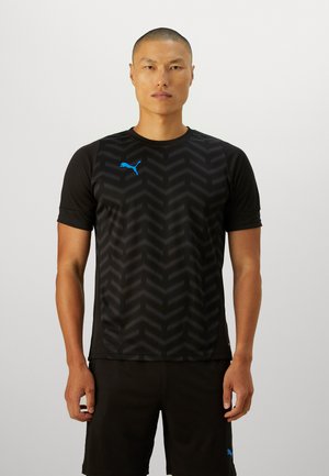 INDIVIDUALCUP  - T-shirt con stampa - black- white-ultra blue