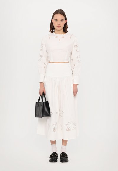 sandro SKIRT  - Maxi sukně - ecru