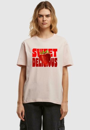SWEET DELICIOUS TEE - T-Shirt print - pink