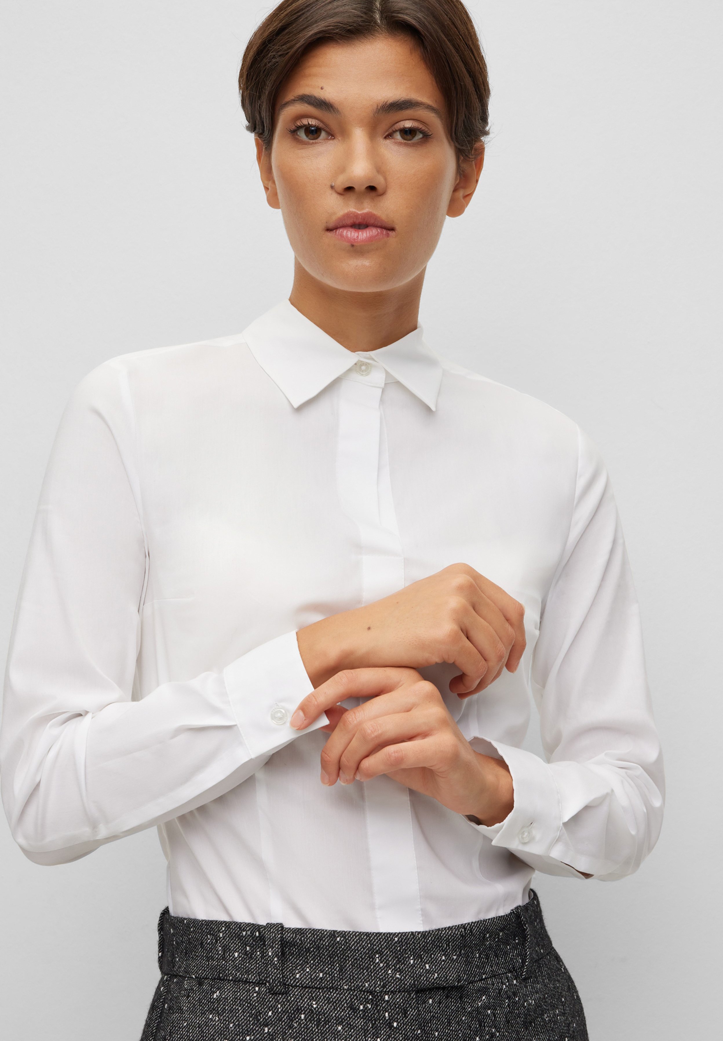 BOSS BASHINAH - Hemdbluse - white/weiß - Zalando.ch
