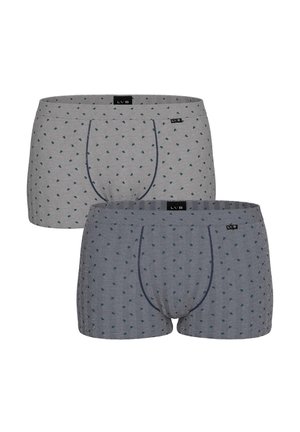 CLASSIC 2 PACK - Boxer brief - grigio/blu con stampa