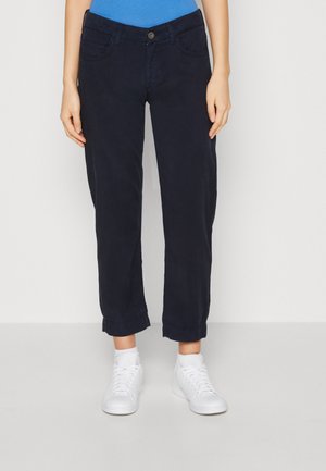 Marc O'Polo 5 POCKET MID WAIST SLIM FIT 7 8 LENGTH - Bukse - deep blue sea