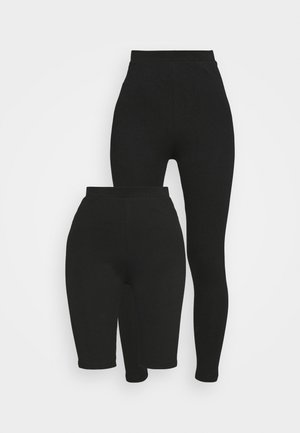 LEGGING AND CYCLE SHORT SET - Shorts - black