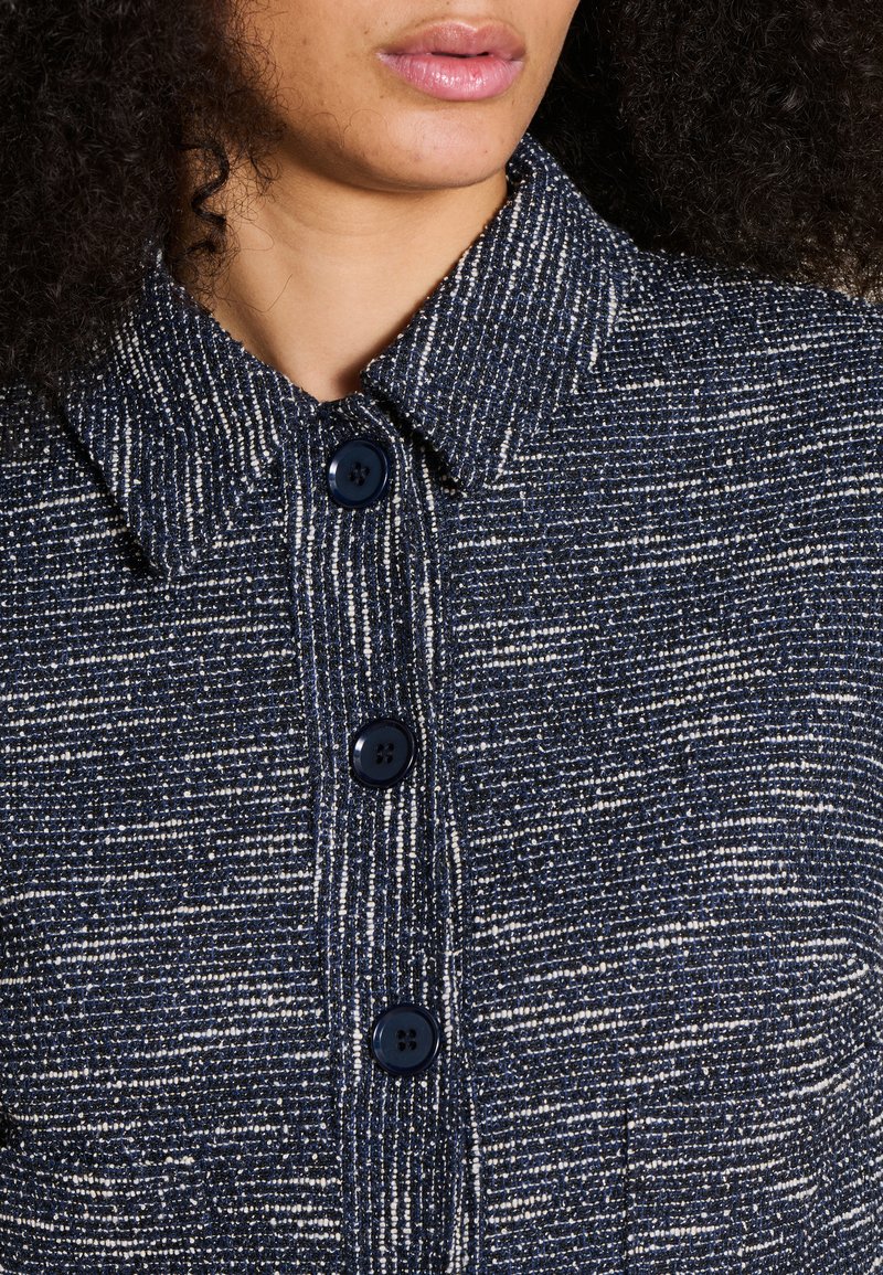 Veste de chasse en tweed bleu marine CALDENE, col en velours, taille approximative 36 femme - Canada