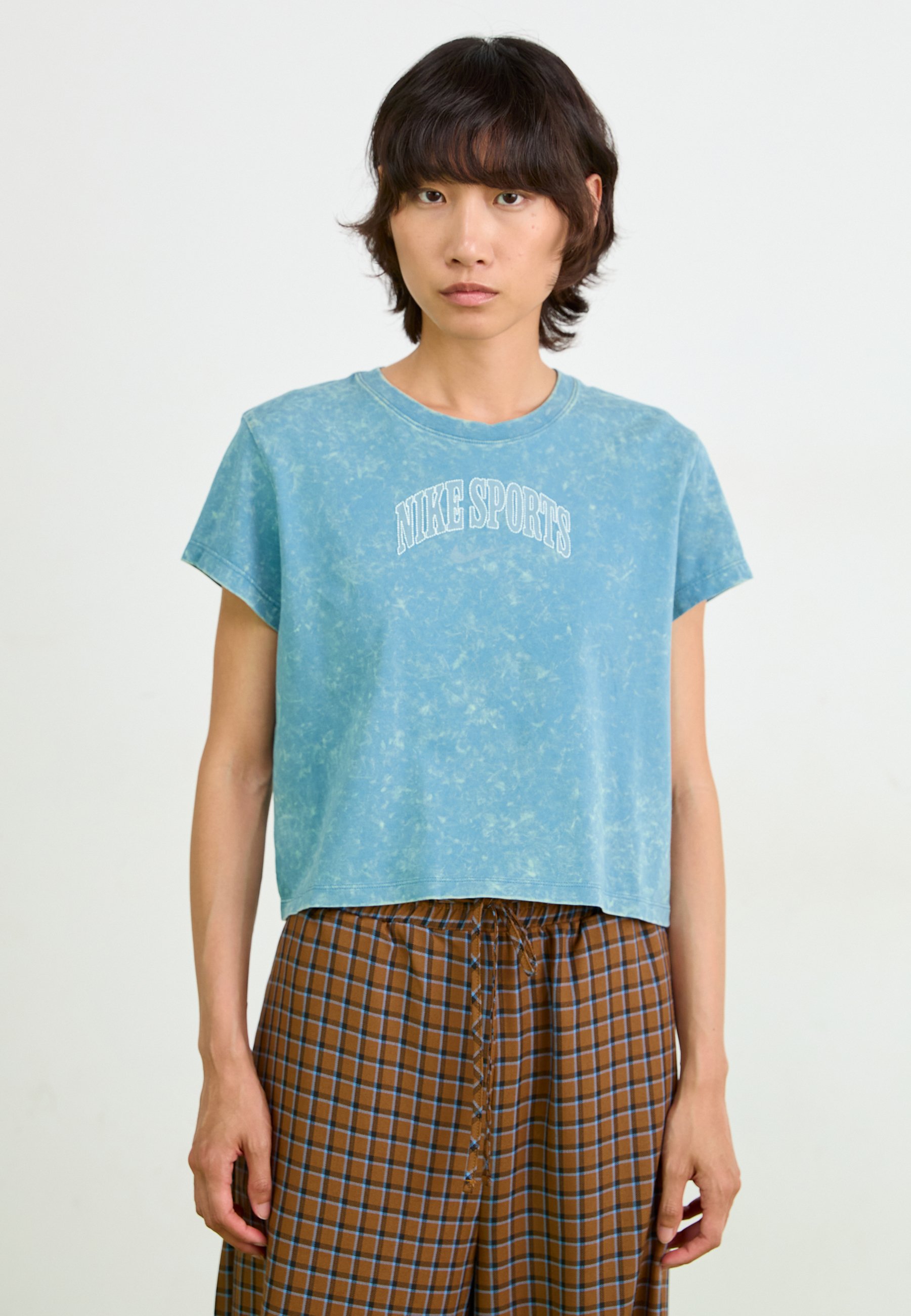 Nike Sportswear TEE  - Print T-shirt - smokey blue/black - Zalando.co.uk