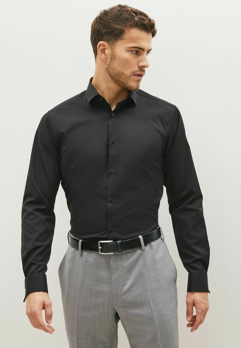 Next EASY CARE DOUBLE CUFF - Camisa elegante - black/negro - Zalando.es