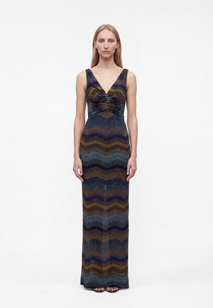Missoni, SLEEVELESS LONG DRESS - Robe longue - violet/gold-coloured/black/orange