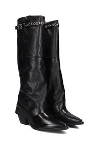 A.S.98 Bottes de cowboy / motard - zwart
