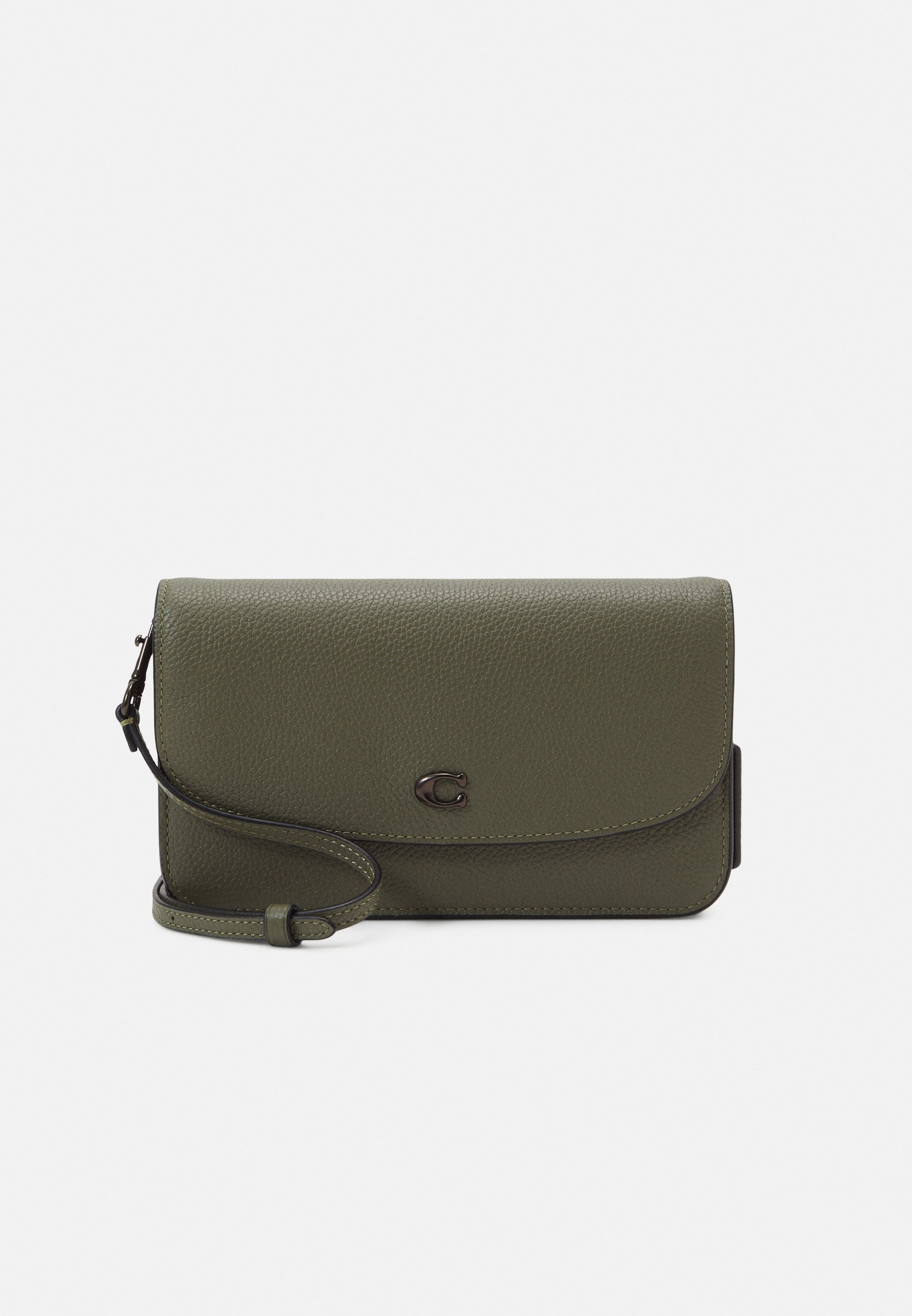 Coach POLISHED PEBBLE HAYDEN CROSSBODY - Across body bag - army green/green  