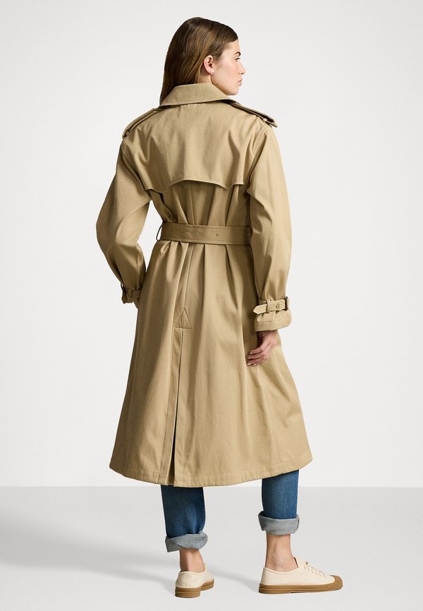 DOUBLE BREASTED TWILL TRENCH COAT - Trenchcoat - surrey tan3