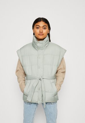 Gina Tricot LEANDRA VEST - Brezrokavnik - desert sage