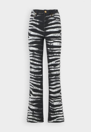 Roberto Cavalli Flared jeans - nero/bianco