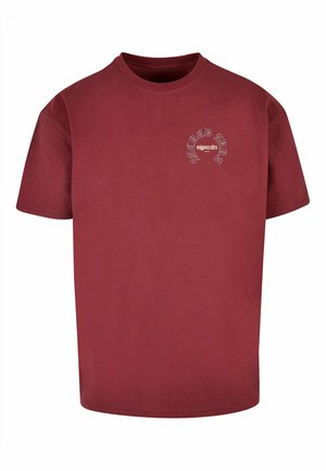 MJ Gonzales, CROSS X HEAVY OVERSIZED - T-Shirt print - cherry