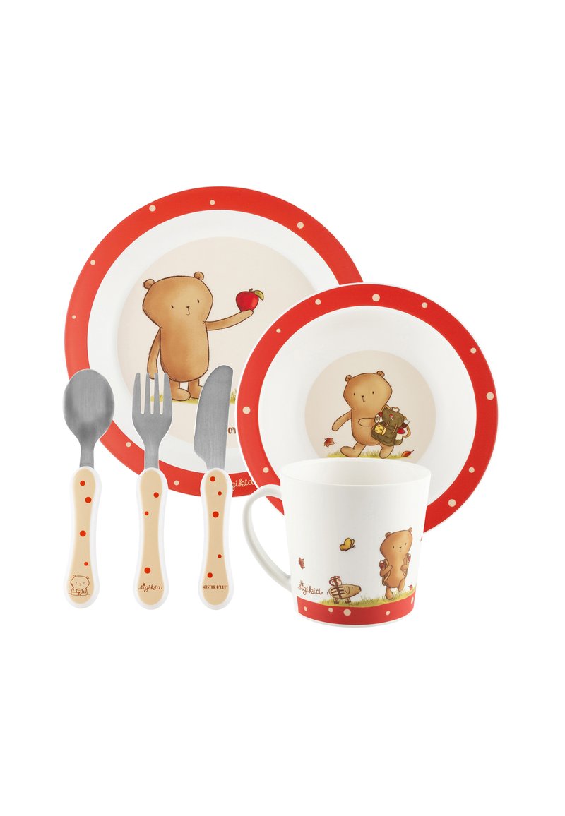sigikid MISTER OLUI, 6 TLG SET - Kids' tableware set - rot