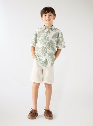 Terranova, CAMICIA MANICHE CORTE CON STAMPA FOGLIE - Camicia - var verde pastello